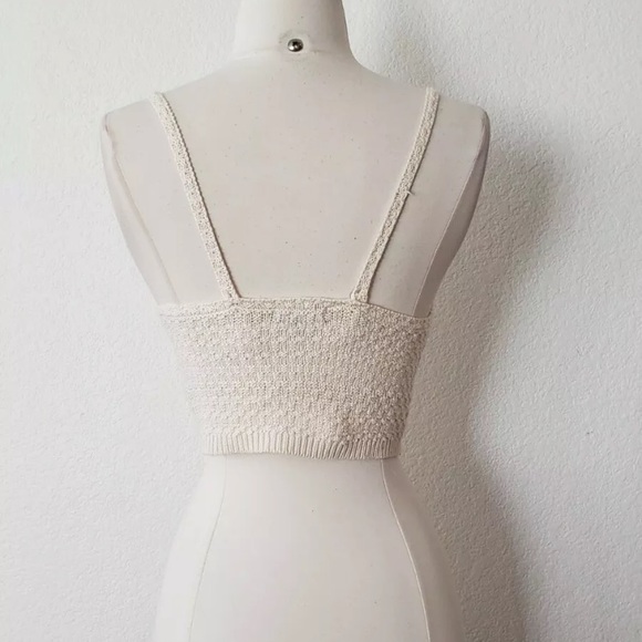 ‼️ Anthropologie Crochet Cropped Beige Boho Spring Summer Festival - Picture 3 of 5